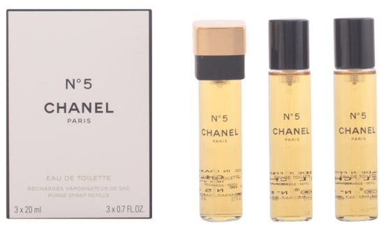 Chanel Nr. 5 Eau De Toilette Sac Vaporizer 3X20Ml - Refill 60 ml