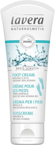 Fußcreme Basis empfindlich, mit Macadamia Öl und Ton 75 ml Fußcreme Basis empfindlich, mit Macadamia Öl und Ton 75 ml