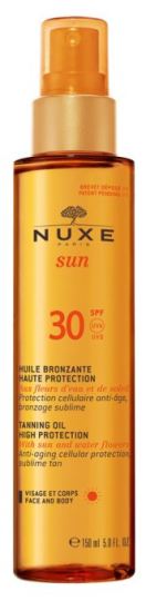 Sun Tanning Oil Gesicht und Körper Spf 30 von 150 ml