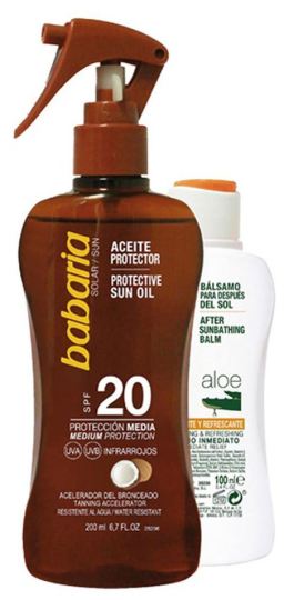 Coconut Protector Oil Spf 20 von 200 ml + 1 Stück