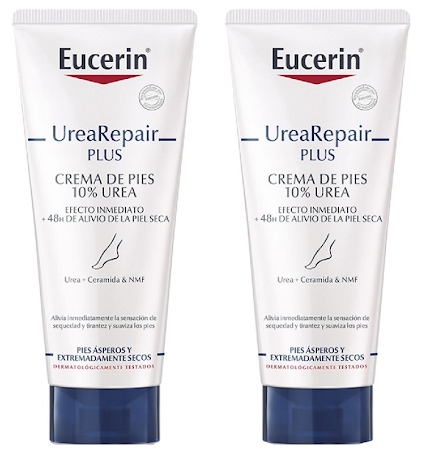 Fußcreme 100 + 100 Milliliter macht Schwielen und Fersen mit verdickter Haut weich Fußcreme 100 + 100 Milliliter macht Schwielen und Fersen mit verdickter Haut weich