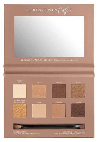 Bourjois Paris Palette Eyes 02 Rue Du Cafe nackte Schokoladenausgabe