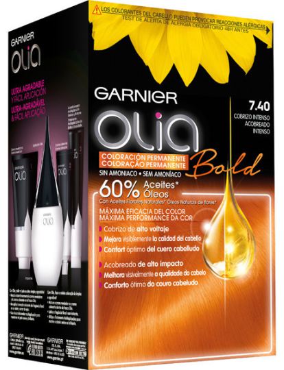 Tönung Olia Permanent Coloration # 7,40 Intense Cobrizo 4 Stück Tönung Olia Permanent Coloration # 7,40 Intense Cobrizo 4 Stück