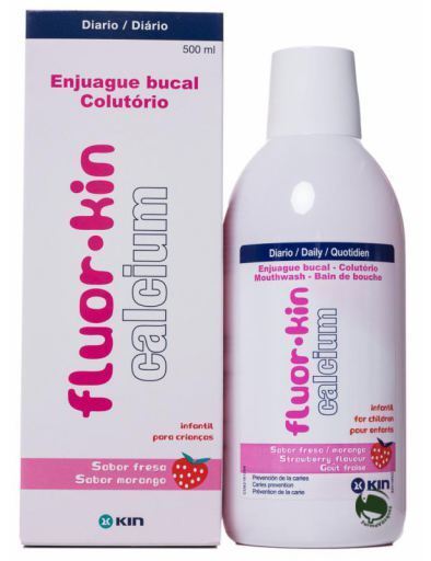 Fluor Calcio Strawberry Kinder Mundwasser 500 ml Fluor Calcio Strawberry Kinder Mundwasser 500 ml