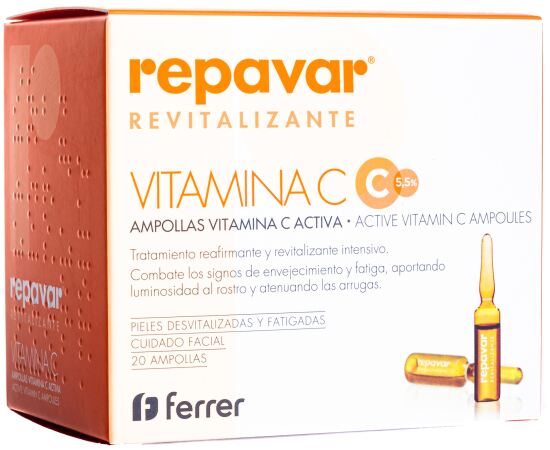 Revitalisierendes Vitamin C Aktiviert 20 Ampullen Repavar Revitalisierendes Vitamin C Aktiviert 20 Ampullen Repavar