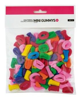 Mini Scrunchies Verschiedene Farben Mini Gummys 100 Stück Mini Scrunchies Verschiedene Farben Mini Gummys 100 Stück
