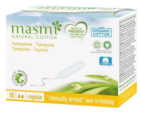 Organic Cotton Tampons with Applicator 18 pcs Organic Cotton Tampons with Applicator 18 pcs