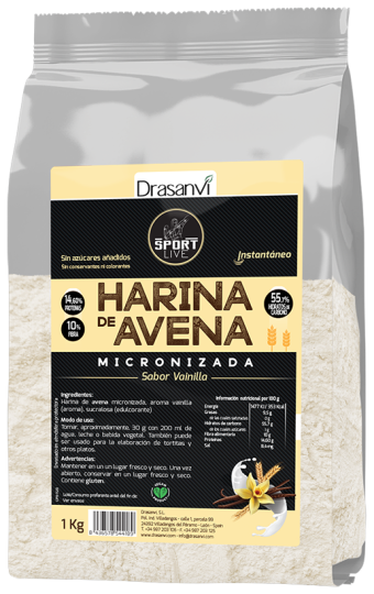 Haferflocken Vanille Sport leben 1 kg Haferflocken Vanille Sport leben 1 kg