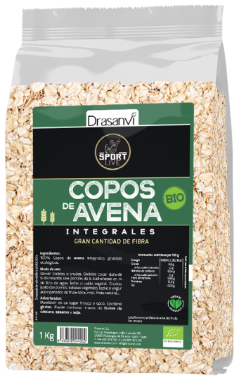 BIO Sport lebende ganze Haferflocken 1 kg