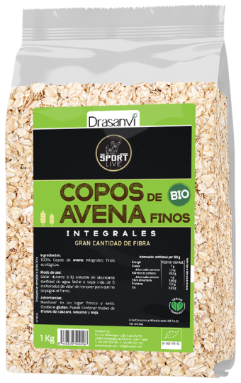 BIO feine Haferflocken Sport live 1 kg BIO feine Haferflocken Sport live 1 kg