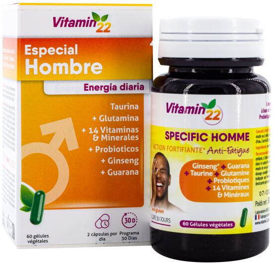 Vitamin 22 Hombre 60 Cápsulas Vitamin 22 Hombre 60 Cápsulas