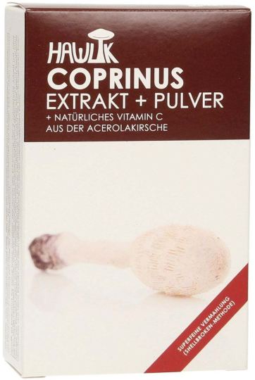 Coprinus Comatus Extrakt und Pulver 60 Kapseln Coprinus Comatus Extrakt und Pulver 60 Kapseln