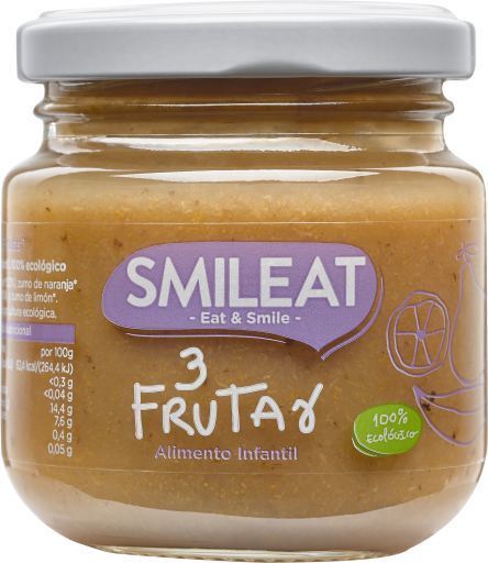 Tarrito de Tres Frutas Ecologico (130g) Tarrito de Tres Frutas Ecologico (130g)