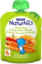 Tasche Naturnes Apfel Karotten Mango 6 Monate 90gr Tasche Naturnes Apfel Karotten Mango 6 Monate 90gr