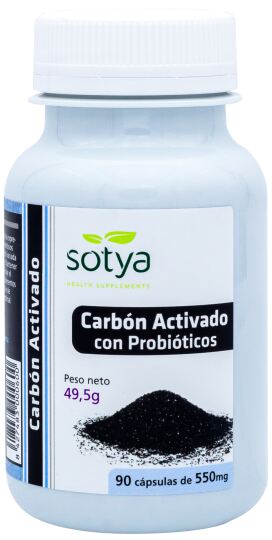 Carbón Probiótico 550 mg 90 Cápsulas Carbón Probiótico 550 mg 90 Cápsulas