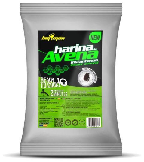 Big Man Nutrition Haferflocken Instant Schokolade mit Haselnuss