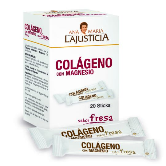 Kollagen mit Magnesium-Erdbeer-Geschmack 20 Sticks Kollagen mit Magnesium-Erdbeer-Geschmack 20 Sticks