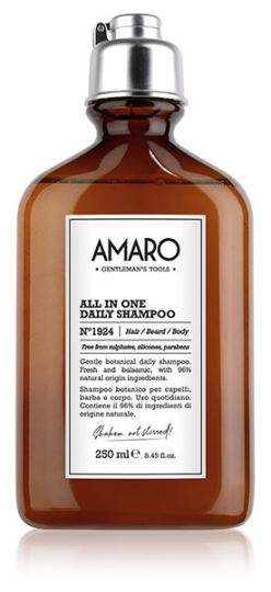 Amaro All in One T&auml;gliches Shampoo n1924 Haar / Bart / K&ouml;rper 250 ml