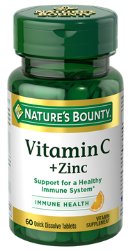 Nature's Bounty Vitamin C + Zink gummiert 60 Kapseln