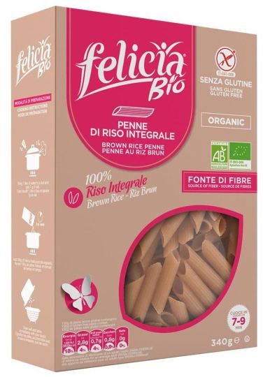 Penne Rigate Di Riso Integralnudeln 340 gr Penne Rigate Di Riso Integralnudeln 340 gr