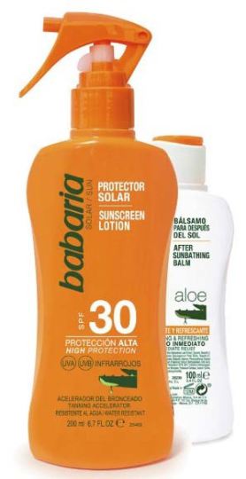 Sonnenschutzspray Spf 30 von 200 ml + 1 Stück