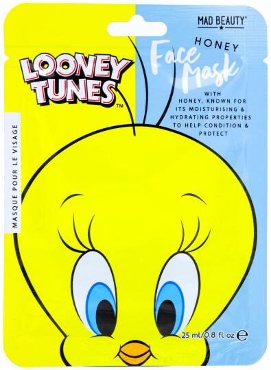 Looney Tunes Mascarilla Facial Tweety 1 Unidad Looney Tunes Mascarilla Facial Tweety 1 Unidad
