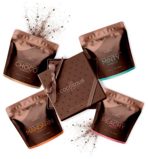 Luxus-Kaffee-Peeling-Box 4 x 70 gr Luxus-Kaffee-Peeling-Box 4 x 70 gr
